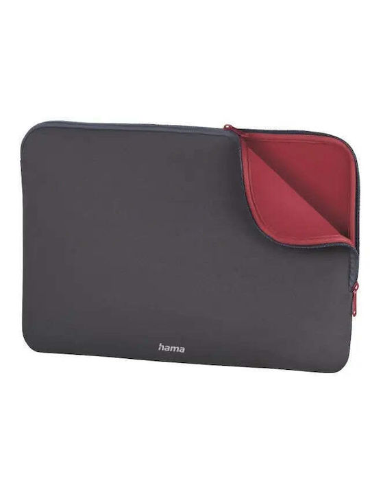 Husă laptop Hama din neopren până la 40 cm 15.6" cu fermoar gri
