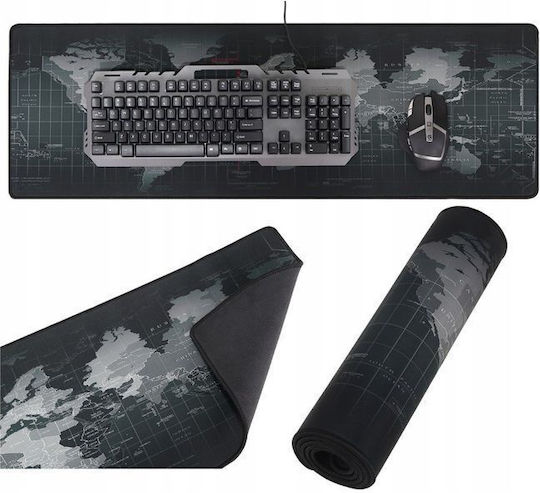 Mouse Pad Zola Rubberized Gaming World Map 90 X 40 Cm