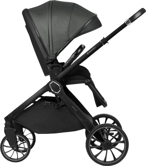 Tiffany Adjustable 3 in 1 Baby Stroller Suitable for Newborn Dark Grey 12.5kg