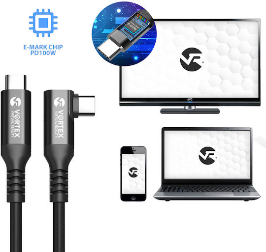 Καλώδιο Vortexvr 5m 10 Gbps Pd100w Fast Charging Usb-c Προς Meta Quest Link Oculus Link