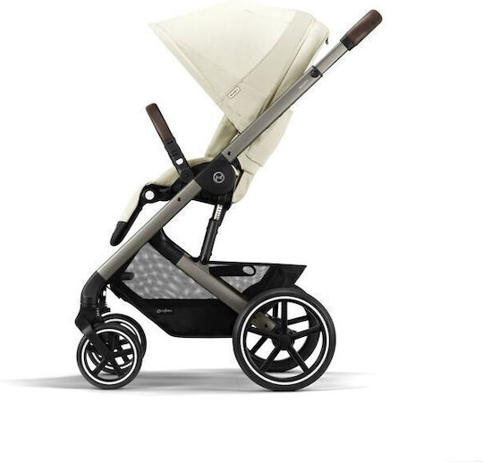 Cybex Eos Lux TPE B Καρότσι Μωρού Kατάλληλο για Nεογέννητο Seashell Beige | Light Beige 13kg