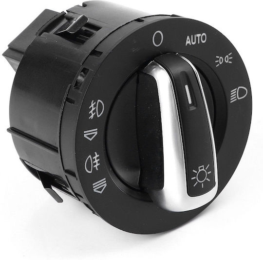 Comutator lumini auto pentru Audi A6 / Q7 / S6 / RS6 / Toate drumurile / Patru Citroen C6 Corvette C6 Negru