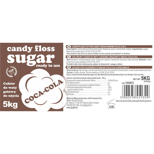 Mischung für Zuckerwatte 5000gr