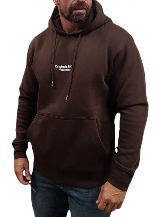 Sweatshirt with Hood Chocolate Brown