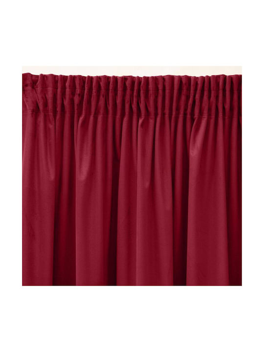 Eurofirany Perdea cu Coafură Sibel Burgundy 140x270buc