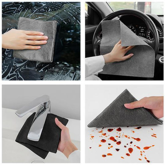 Lavete de Curățare cu Microfibre Utilizare generală Gri 10buc