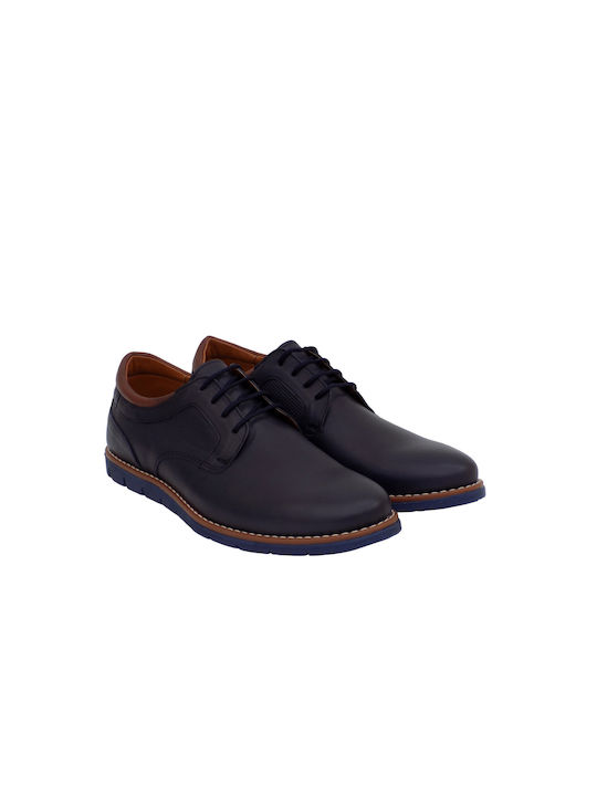 Antonio Shoes Leder Herren Freizeitschuhe Blau