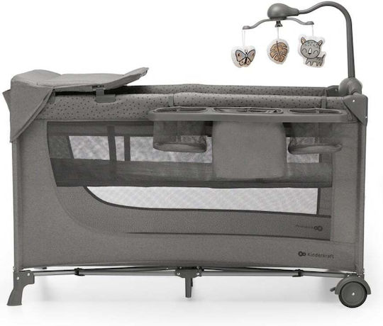 Kinderkraft Joy2 Playpen 2 Levels with Mattress Gray 129x73cm