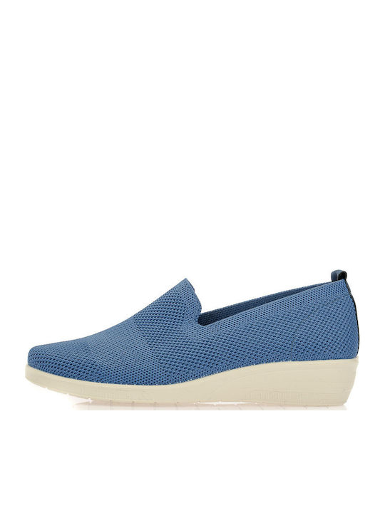 Ανατομικά Γυναικεία Slip-On Πάνινα Μπλε