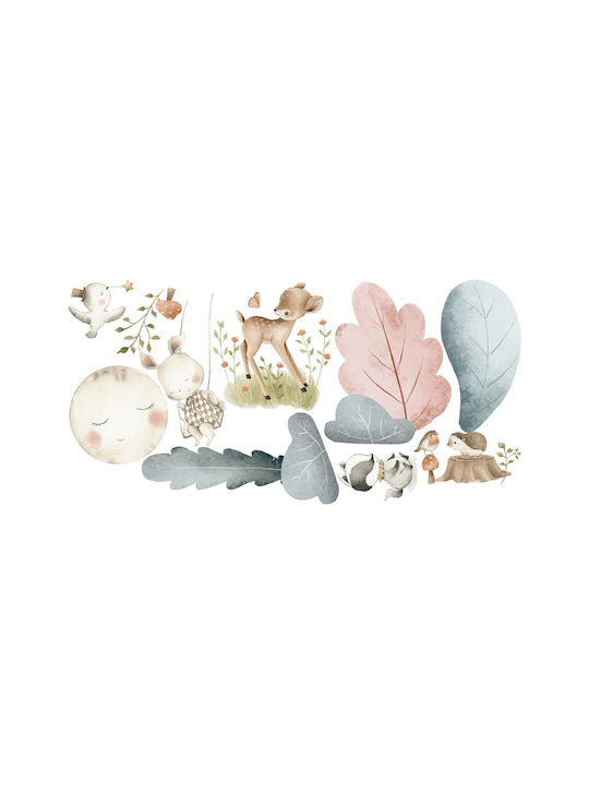 Kids Room Wall Stickers Pastel Forest Picture Decoration 60x120