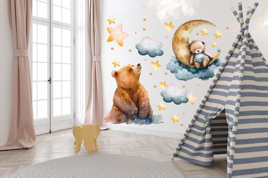 Bär Kinderzimmer Dekorationsaufkleber Set 60x120