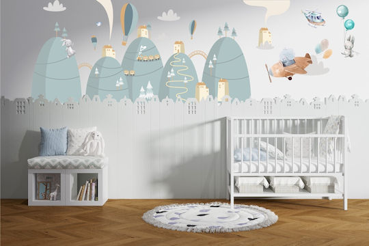 Παιδικό Δωμάτιο Αυτοκόλλητο Σετ Παστέλ Διακόσμηση 100x200