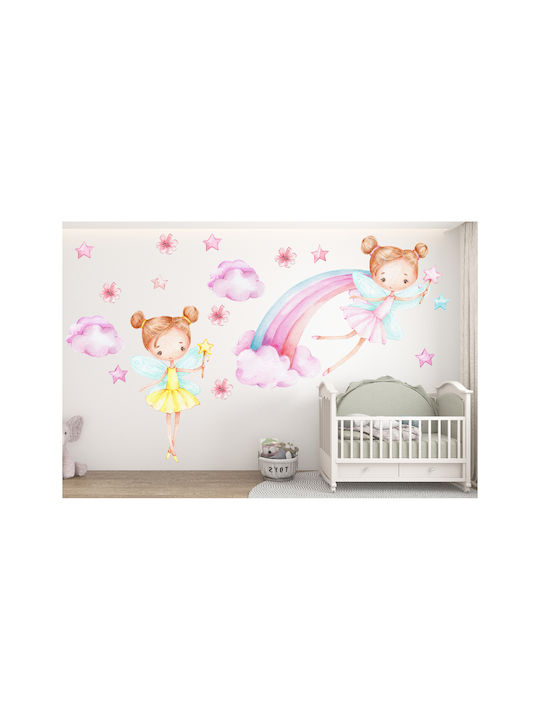 Feen Kinder Wandsticker Kinderzimmer Dekoration Rosa 120x240 Feen Kinder Wandsticker Kinderzimmer Dekoration Rosa 120x240