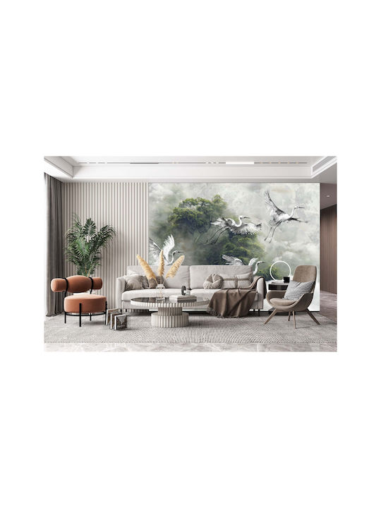 Moderne Wandbild Tapete Zimmer Wohnzimmer Kraniche 260x390