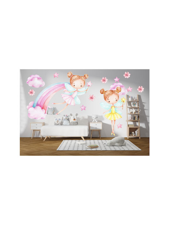 Fairy Kids Wall Stickers Children's Room Decoration Pink 120x240