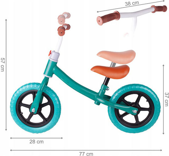 Bicicletă de Echilibru pentru Copii Verde
