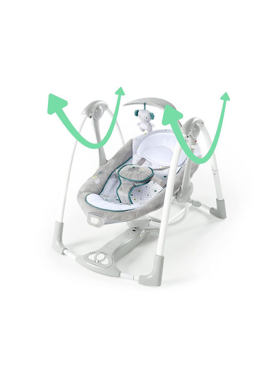 Ingenuity Електрически Релакс Бебе Люлка ConvertMe Swing 2 Сив