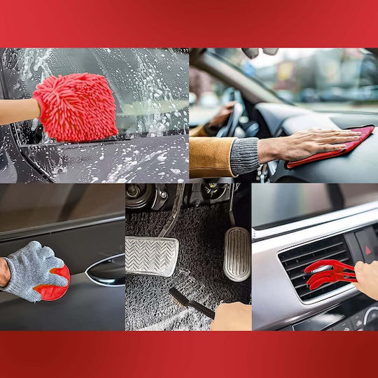 Set De Curățare Pentru Materiale Plastice Pentru Interior - Tabloul De Bord Auto Cu 19 Bucăți