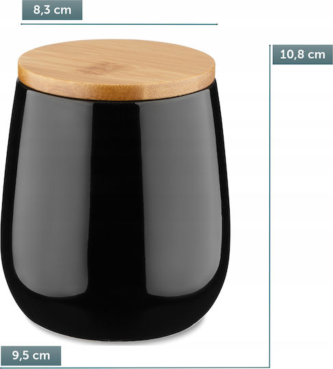 Recipient pentru Dischete Cosmetice Kadax Bile de Bumbac Negru