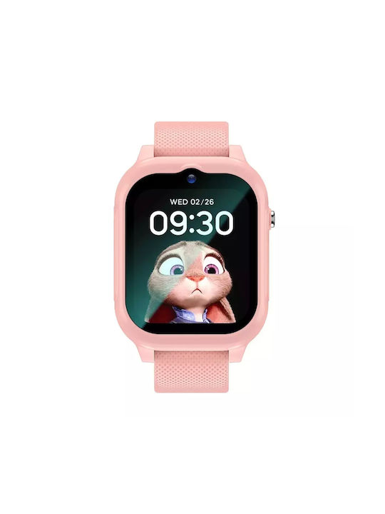 Nubi Smartwatch pentru copii cu GPS și curea din cauciuc/plastic Roz