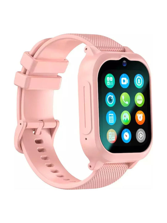 Nubi Kinder-Smartwatch 4G Mit GPS Und Kamera Rosa