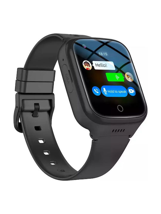 Nubi Παιδικό Smartwatch 4G με GPS & Κάμερα Μαύρο