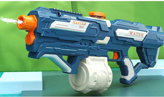 Pistol cu Apă pentru Copii Rezervor 600ml Flippy 14+ Ani Baterie Electrică 1200mAh Explozie Albastru Alb 1000ml