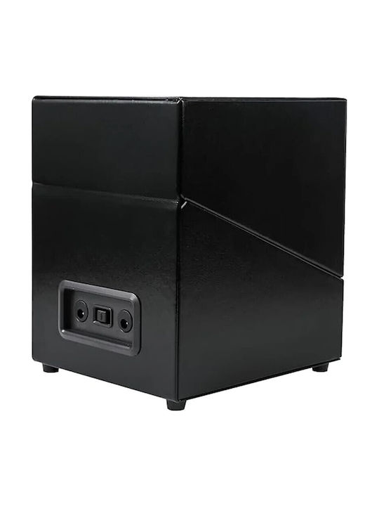 Leather Watch Winder 2 with Transparent Cap Black