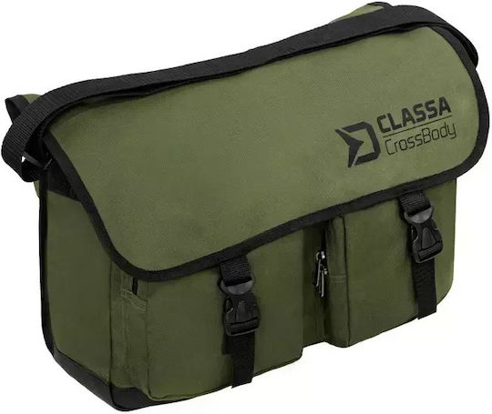 Delphin CROSSBODY Fishing Bag, Shoulder Bag, 40x35x13cm, Green