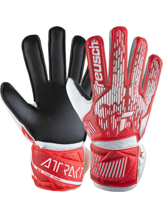 Reusch Attrakt Solid Kids Goalkeeper Gloves Red