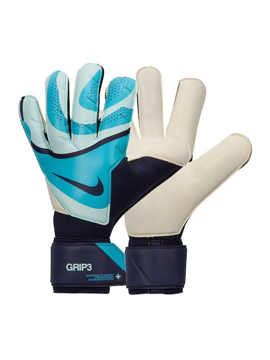 Nike Grip 3 Γάντια Τερματοφύλακα Ενηλίκων Μπλε