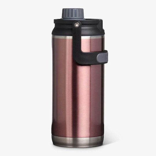Igloo Glass Thermos Stainless Steel / Plastic 1.064lt Pink with Straw