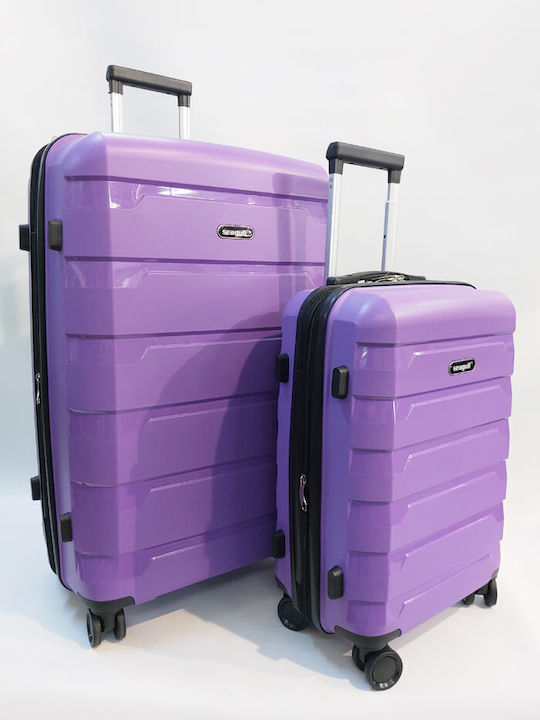 Diplomat Set Colecția Seagull Valize De Călătorie Tough Violet Cu 4 Roți Set 2 Bucăți