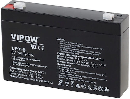 6v Lead Gel Battery 7 Ah Maintenance-free 151x34x94 Mm