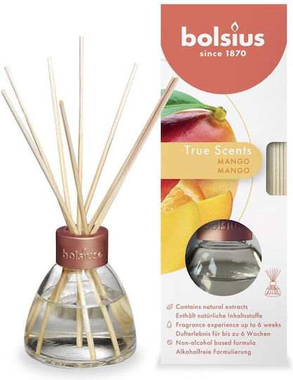 Bețișoare parfumate Bolsius cu aromă de mango 45ml parfum de rodie