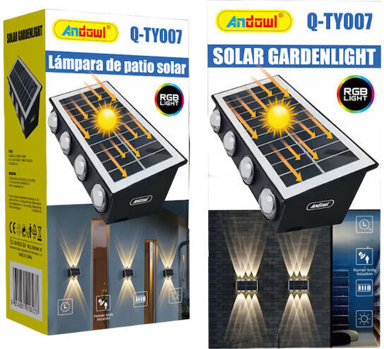 Andowl Wandmontiert Solarleuchte 2.5W IP65