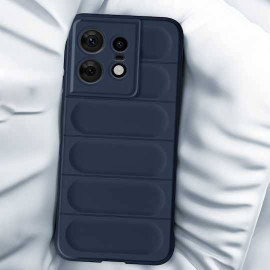 Калъф Avizar за Motorola Edge 50 Pro, удароустойчив, силиконов, 3D текстурен модел, тъмносин