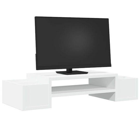 vidaXL Desktop Stand Monitor White (854679)