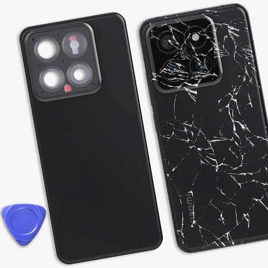 Clappio Replacement Rear Window Xiaomi 14 Black