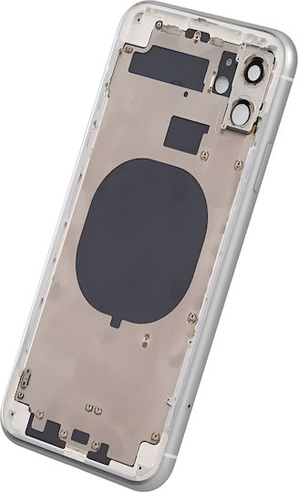 Clappio Rahmen + Akkudeckel iPhone 11 Rückfenster Weiß Hellgrau