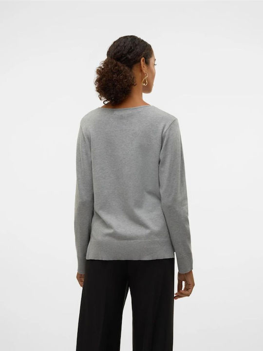 Vero Moda Γυναικείο Πουλόβερ Medium Grey Melange