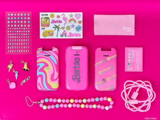 HMD Barbie Dual SIM Κινητό με Κουμπιά Ροζ