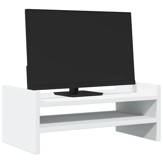 vidaXL Desktop Stand Monitor White (854778)