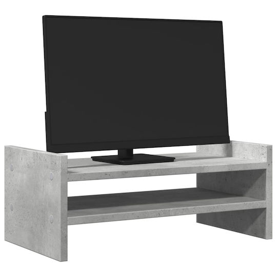 vidaXL Stand Desk Mounted Monitor Gray (854781)