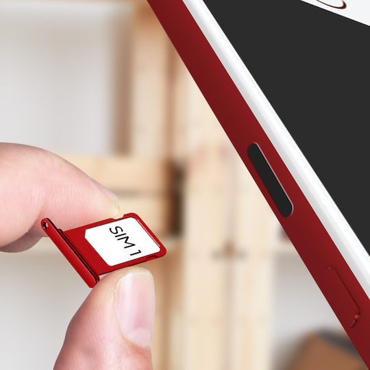 Replacement Sim Card Tray Iphone 7 Red