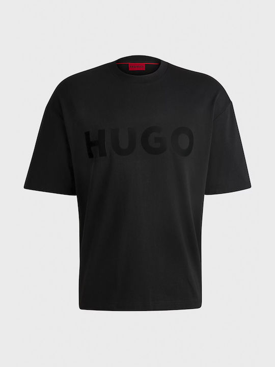 Hugo Boss T-shirt Bărbătesc cu Mânecă Scurtă BLACK