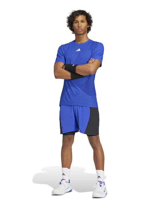 adidas FreeLift Pro IV8320 Herren Tennisbekleidung Bluse in Blau