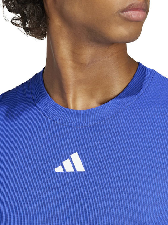 adidas FreeLift Pro IV8320 Herren Tennisbekleidung Bluse in Blau