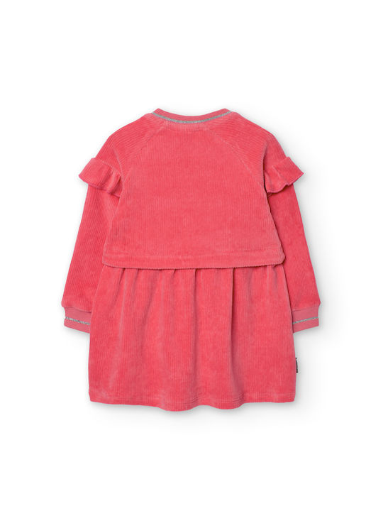 Boboli Kids Dress Pomegranate