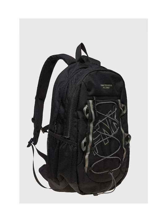 Funky Buddha Men's Fabric Backpack Black